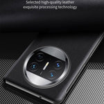 For Huawei Mate X3 5G Magnetic Auto-absorbed View Window PU Leather+PC Phone Case Stand Cover (without Pen Slot)