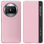 For Huawei Mate X3 5G Magnetic Auto-absorbed View Window PU Leather+PC Phone Case Stand Cover (without Pen Slot)