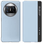 For Huawei Mate X3 5G Magnetic Auto-absorbed View Window PU Leather+PC Phone Case Stand Cover (without Pen Slot)