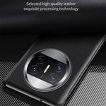 Stand Cover for Huawei Mate X3 5G View Window Litchi Texture PU Leather Case (with Pen Slot)