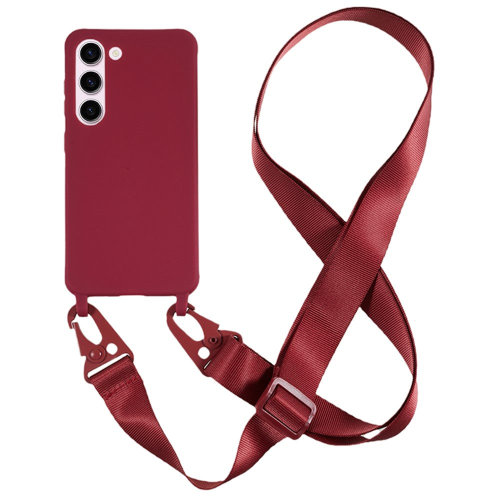 Samsung Galaxy S23 Matt Mjukt TPU-skal Fallskyddande mobilfodral med Bred Snodd