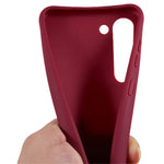 For Samsung Galaxy S23 Matte Soft TPU Case Anti-drop Phone Cover with Wide Lanyard