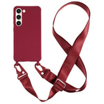 Samsung Galaxy S23+ blødt TPU-mobilcover med mat finish og bred snor
