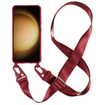 Samsung Galaxy S23+ blødt TPU-mobilcover med mat finish og bred snor