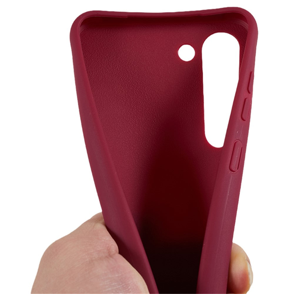 Samsung Galaxy S23+ blødt TPU-mobilcover med mat finish og bred snor
