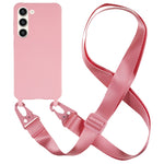 Samsung Galaxy S23+ blødt TPU-mobilcover med mat finish og bred snor