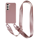 Samsung Galaxy S23+ blødt TPU-mobilcover med mat finish og bred snor