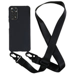 For Xiaomi Redmi Note 11 4G (Qualcomm) / Note 11S 4G Soft TPU Phone Case Matte Finish Anti-drop Cover with Wide Lanyard