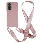 For Xiaomi Redmi Note 11 4G (Qualcomm) / Note 11S 4G Soft TPU Phone Case Matte Finish Anti-drop Cover with Wide Lanyard