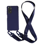 For Xiaomi Redmi Note 11 4G (Qualcomm) / Note 11S 4G Soft TPU Phone Case Matte Finish Anti-drop Cover with Wide Lanyard