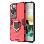 Huawei P60/P60 Pro mobilskal TPU+PC stötsäkert fodral med ringhållare och stöd