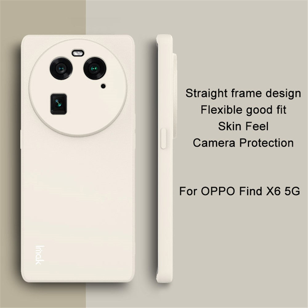IMAK UC-4 Series Shockproof Phone Cover for Oppo Find X6 Flexible Straight Edge TPU Phone Case