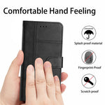 For Xiaomi Redmi Note 12 Pro 5G / Note 12 Pro Speed 5G / Poco X5 Pro 5G Leather Wallet Case Line Imprinted Cowhide Texture Stand Phone Cover