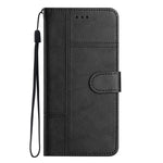 Xiaomi Redmi Note 12 Pro 5G / Note 12 Pro Speed 5G / Poco X5 Pro 5G Läderplånboksfodral Linjepräglad Kohudtextur Stativmobilskal