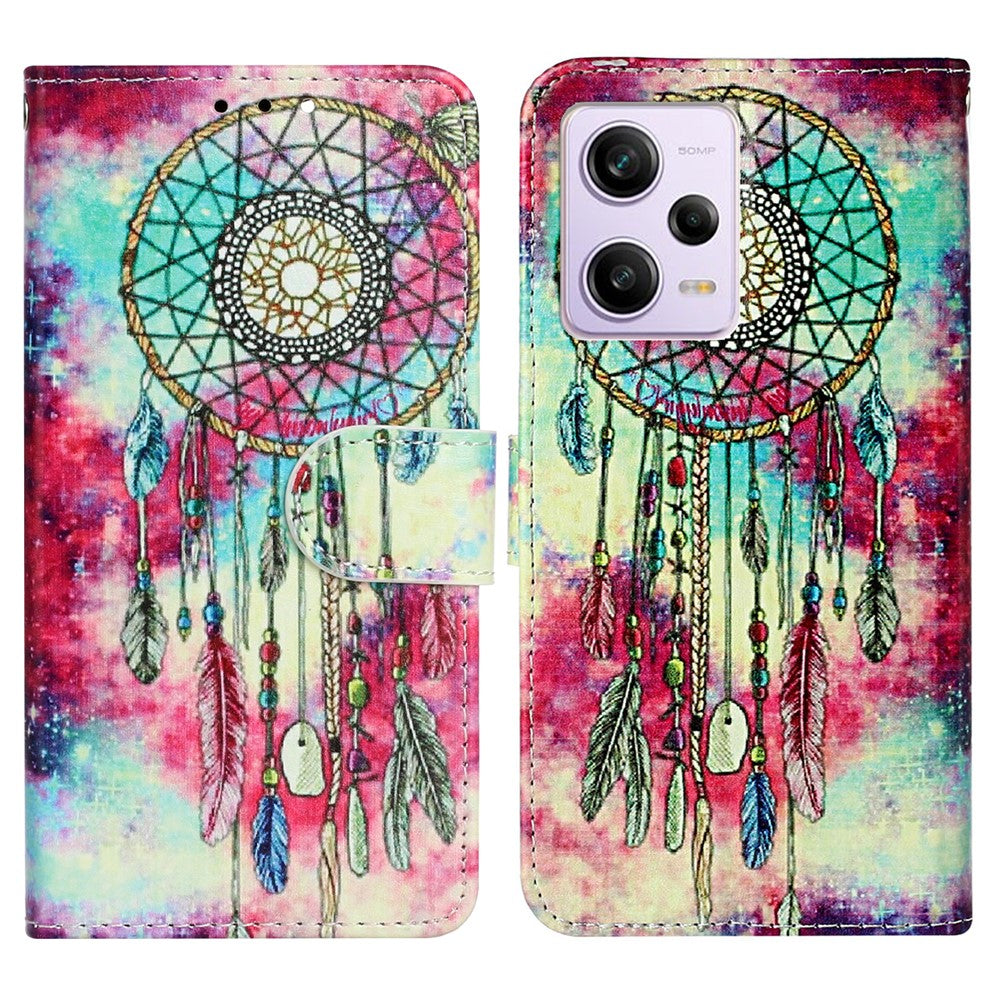 For Xiaomi Redmi Note 12 Pro 5G / Note 12 Pro Speed 5G / Poco X5 Pro 5G Leather Phone Case Pattern Printing Flip Wallet Stand Cover