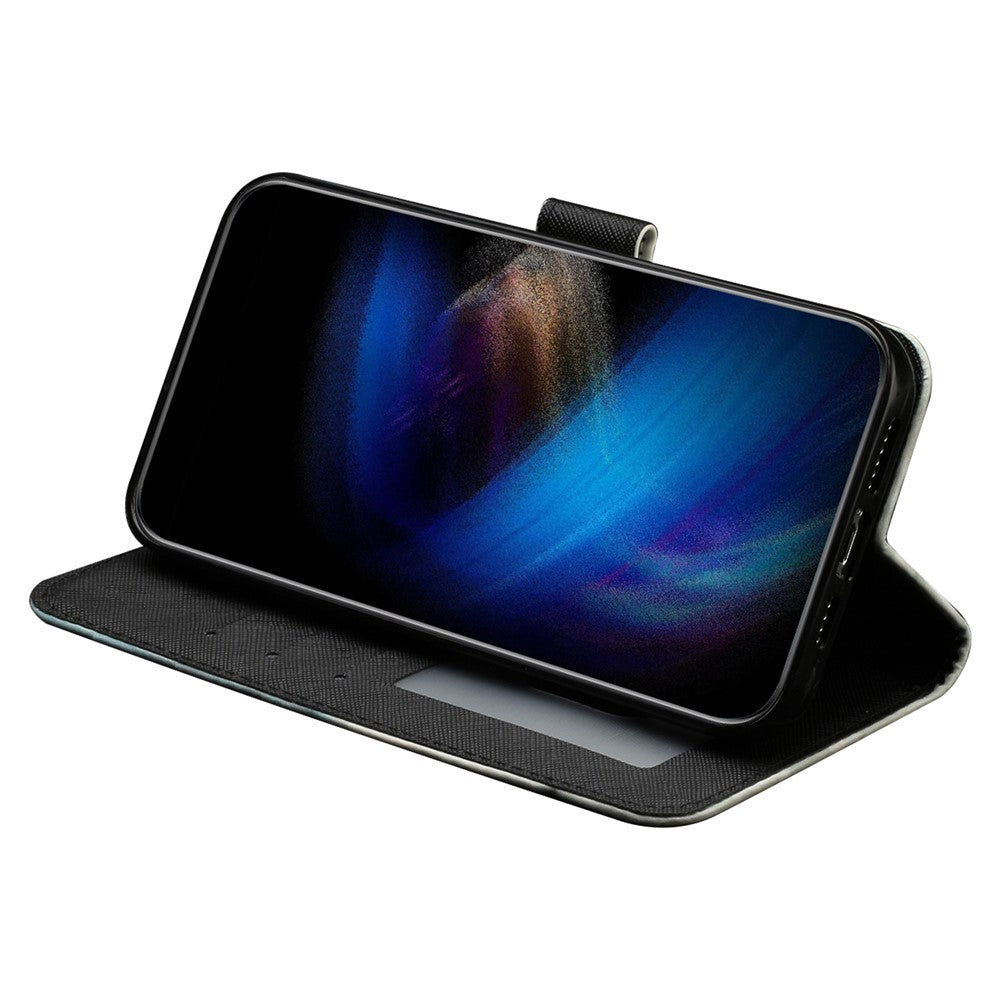 Xiaomi Poco X5 Pro 5G / Redmi Note 12 Pro Speed 5G / Note 12 Pro 5G 3D-mönsterutskrift mobilskal PU-läder Plånboksfodral Fallskyddande fodral