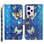 Xiaomi Poco X5 Pro 5G / Redmi Note 12 Pro Speed 5G / Note 12 Pro 5G 3D-mönsterutskrift mobilskal PU-läder Plånboksfodral Fallskyddande fodral