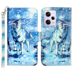 Xiaomi Poco X5 Pro 5G / Redmi Note 12 Pro Speed 5G / Note 12 Pro 5G 3D-mönsterutskrift mobilskal PU-läder Plånboksfodral Fallskyddande fodral