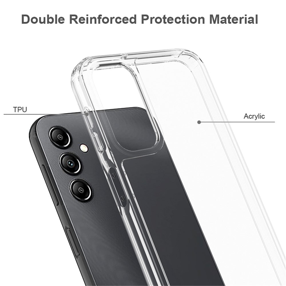 Samsung Galaxy A24 4G (162,1 x 77,6 x 8,3 mm) Reptåligt mobilskal Akryl TPU Kristallklart bakstycke