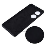 For Oppo Reno8 T 5G / A1 Pro 5G Liquid Silicone Soft Lining Cover Anti-Scratch Phone Case with Strap