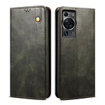Huawei P60 Pro / P60 mobilskal Waxy Crazy Horse Texture Stand Plånbok Läder Mobilskal