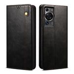 Huawei P60 Pro / P60 mobilskal Waxy Crazy Horse Texture Stand Plånbok Läder Mobilskal