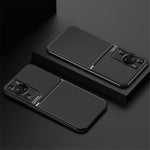 Huawei P60 Lines Printed Anti-fall-mobilskal PU-läder + TPU-skal