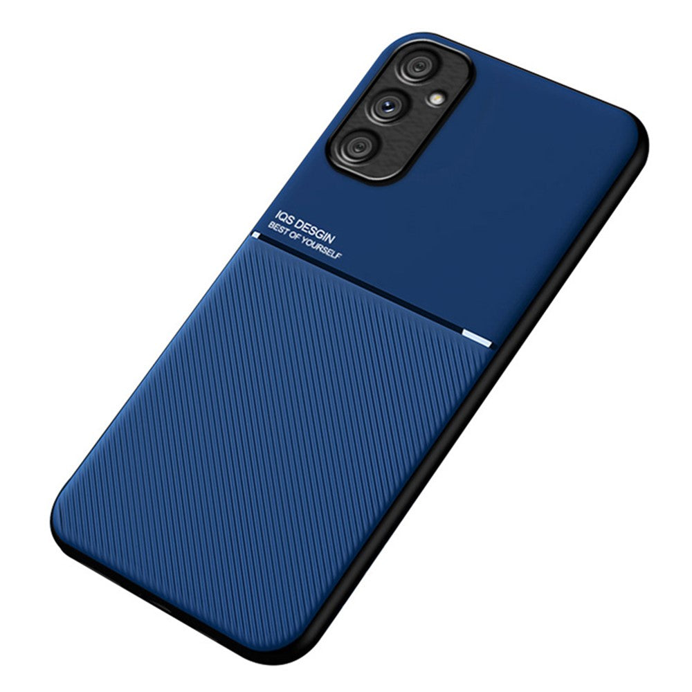 Samsung Galaxy A34 5G Smartphone-skal Linjer Präglat Läder+TPU Mobilmobilskal