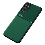 Til Samsung Galaxy A34 5G Smartphone Cover Linjer Præget Læder+TPU Mobiltelefon Cover