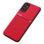 Til Samsung Galaxy A34 5G Smartphone Cover Linjer Præget Læder+TPU Mobiltelefon Cover