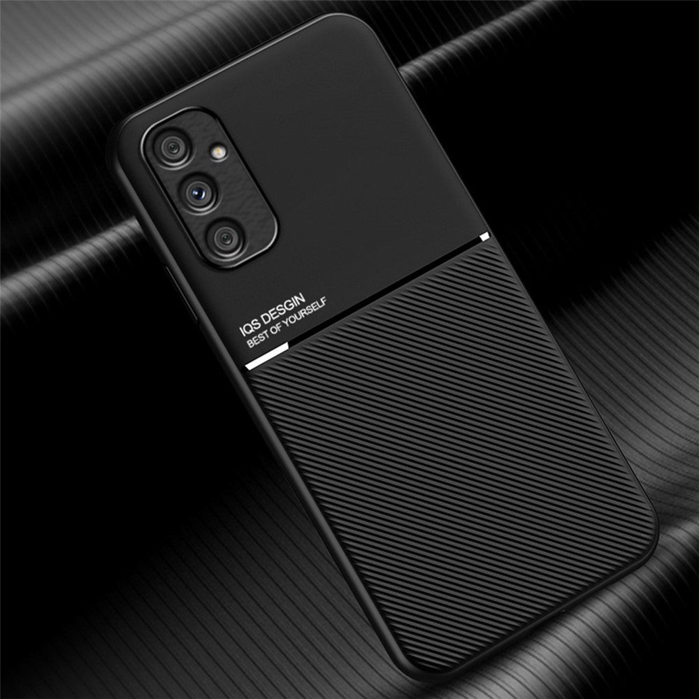 Samsung Galaxy A34 5G Smartphone-skal Linjer Präglat Läder+TPU Mobilmobilskal