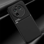 Oppo Find X6 Lines Printed Phone Case Reptåligt Läder + TPU-fodral