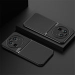 Oppo Find X6 Lines Printed Phone Case Reptåligt Läder + TPU-fodral