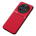 For Oppo Find X6 Pro Lines Imprinted Leather+TPU Phone Case Anti-drop Phone Cover