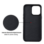 For iPhone 12 Pro Max Anti-Dust PU Leather+TPU Phone Case Stitching Rhombus Ring Holder Kickstand Phone Shell