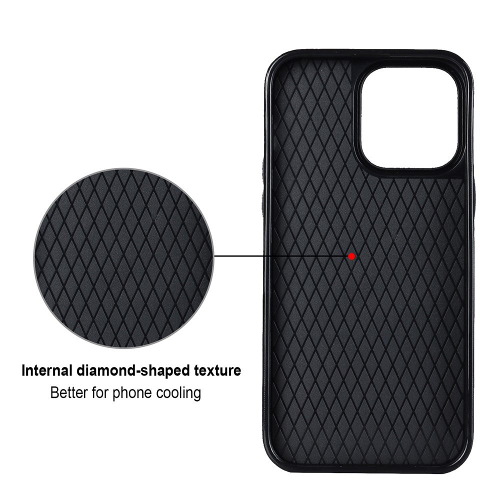 For iPhone 12 Pro Max Anti-Dust PU Leather+TPU Phone Case Stitching Rhombus Ring Holder Kickstand Phone Shell