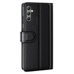 For Samsung Galaxy A24 4G (162.1 x 77.6 x 8.3mm) Flip Stand Drop-proof Cover Genuine Cow Leather Phone Wallet Case
