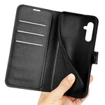 For Samsung Galaxy A24 4G (162.1 x 77.6 x 8.3mm) PU Leather Wallet Shell Litchi Texture Phone Case Flip Stand Cover