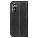 For Samsung Galaxy A24 4G (162.1 x 77.6 x 8.3mm) PU Leather Wallet Shell Litchi Texture Phone Case Flip Stand Cover