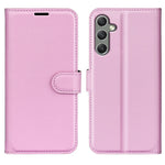 For Samsung Galaxy A24 4G (162.1 x 77.6 x 8.3mm) PU Leather Wallet Shell Litchi Texture Phone Case Flip Stand Cover