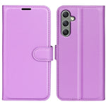 For Samsung Galaxy A24 4G (162.1 x 77.6 x 8.3mm) PU Leather Wallet Shell Litchi Texture Phone Case Flip Stand Cover
