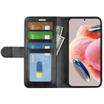 For Xiaomi Redmi Note 12 4G Crazy Horse Texture Drop-proof Phone Case PU Leather Wallet Flip Stand Cover