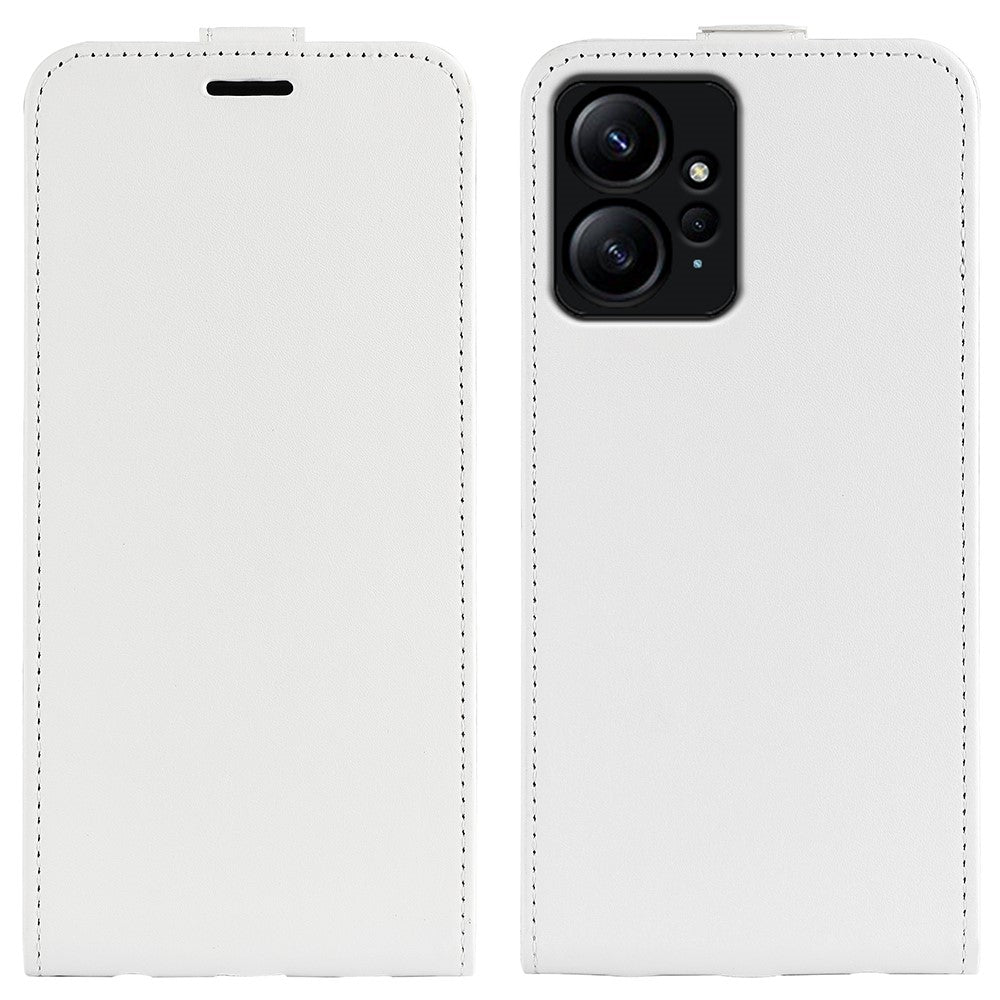 For Xiaomi Redmi Note 12 4G Vertical Flip Phone Case Crazy Horse Texture Card Holder PU Leather Protective Cover