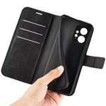For Xiaomi Redmi Note 12 4G Leather Wallet Protective Shell Calf Texture Square Clasp Stand Phone Case