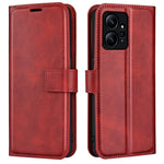 For Xiaomi Redmi Note 12 4G Leather Wallet Protective Shell Calf Texture Square Clasp Stand Phone Case