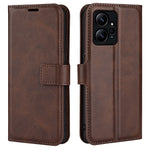 For Xiaomi Redmi Note 12 4G Leather Wallet Protective Shell Calf Texture Square Clasp Stand Phone Case