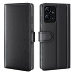 For Xiaomi Redmi Note 12 4G Genuine Cow Leather Wallet Phone Case Flip Stand Shockproof Cover