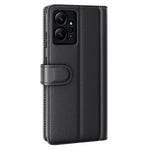 For Xiaomi Redmi Note 12 4G Genuine Cow Leather Wallet Phone Case Flip Stand Shockproof Cover
