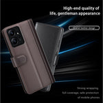 For Xiaomi Redmi Note 12 4G Genuine Cow Leather Wallet Phone Case Flip Stand Shockproof Cover