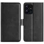 For Xiaomi Redmi Note 12 4G Calf Texture Shockproof Cover PU Leather Stand Wallet Phone Case